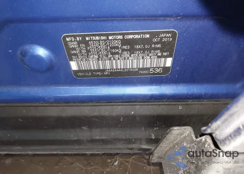 2020 Mitsubishi Eclipse Cross Le 1.5T/Se 1.5T/Sp 1.5T z USA, uszkodzony, nr VIN JA4AS4AA4LZ015026